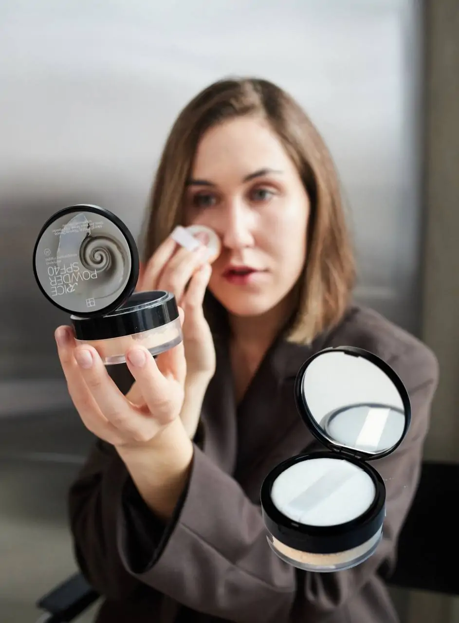 Матуюча мінеральна пудра з рисом SPF 40 RICE POWDER - Зображення 3