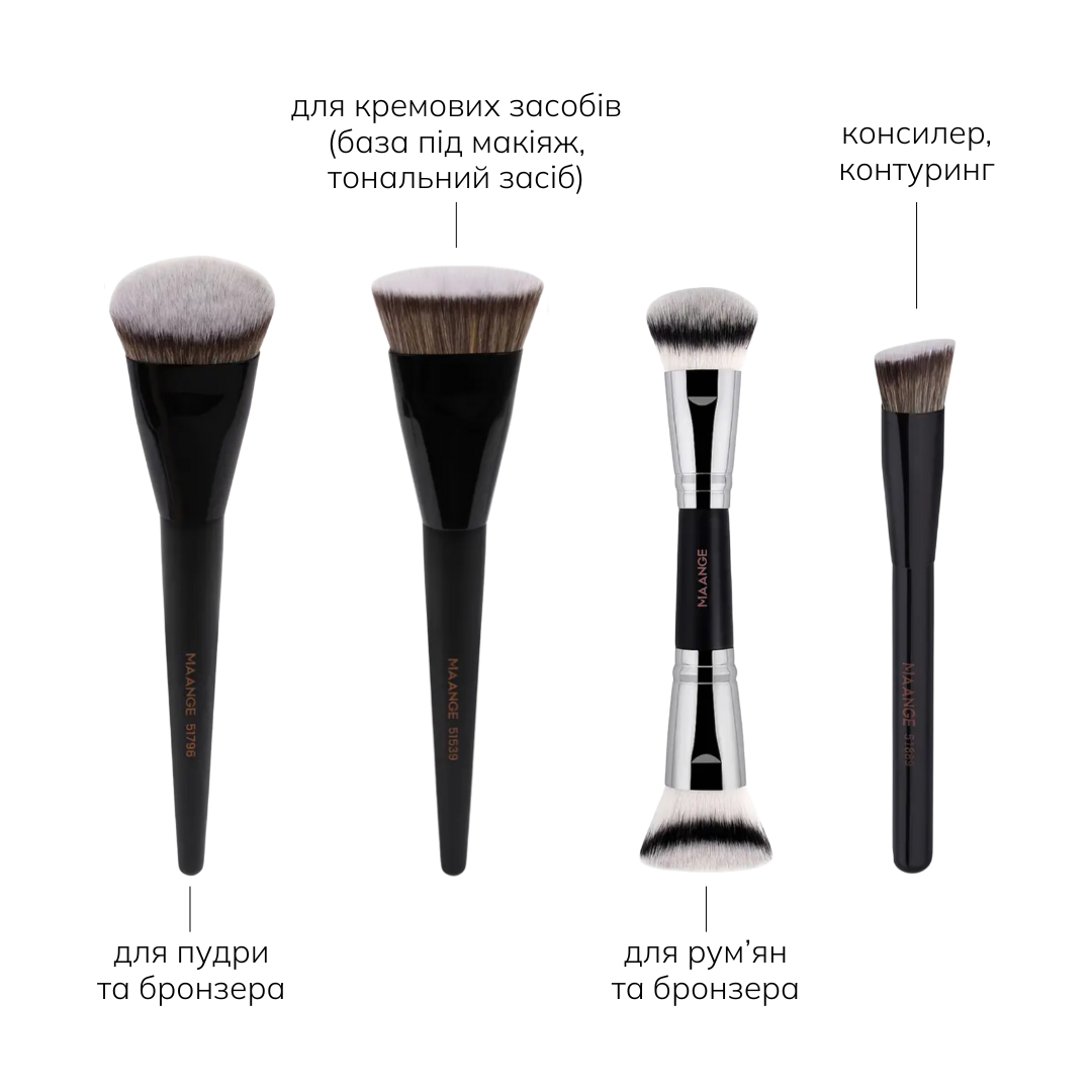 4 пензлі для макіжу MAANGE - Зображення 2